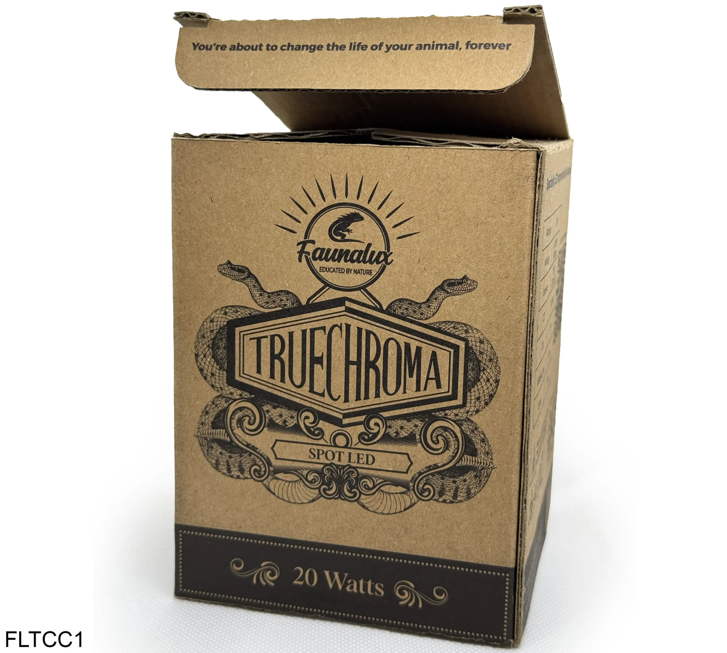 TrueChroma Spot LED - 20W - Faunalux - Box side Open