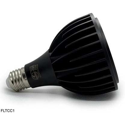 TrueChroma Spot LED - 20W - Faunalux - Lamp on side artwork